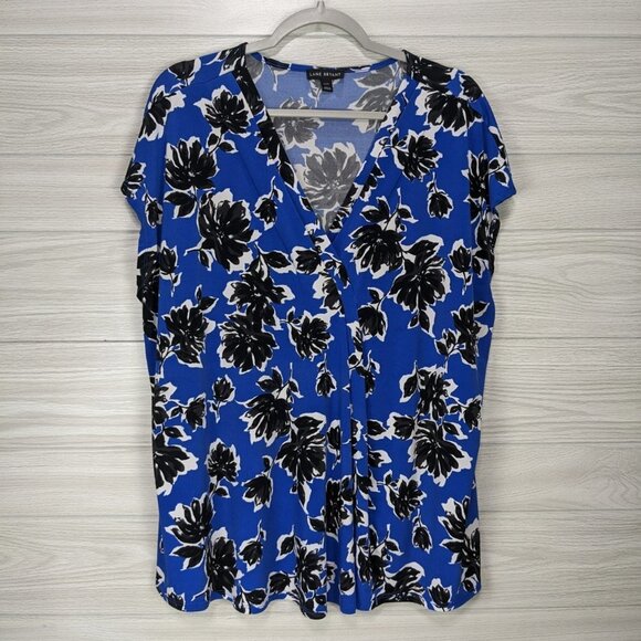 Lane Bryant Floral Blouse 22/24 - Picture 2 of 7